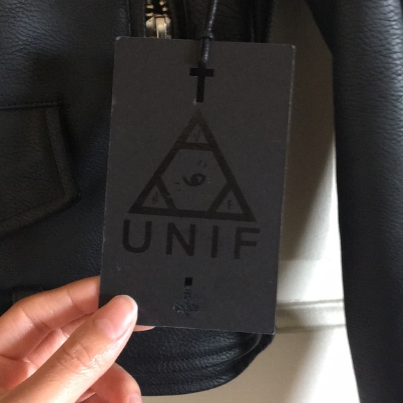 Faux Leather Black Moto Jacket - Picture 8 of 8